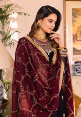 Asim Jofa Embroidered Luxury Chiffon 3 Piece Unstitched