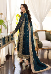 Asim Jofa Embroidered Chiffon 3 Piece Unstitched