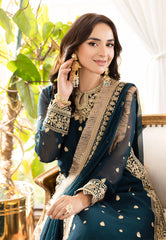 Asim Jofa Embroidered Chiffon 3 Piece Unstitched