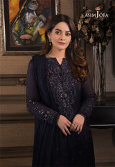 Asim Jofa Luxury Chiffon Embroidered 3 Piece Unstitched