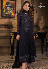 Asim Jofa Luxury Chiffon Embroidered 3 Piece Unstitched