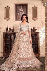 Maria B Embroidered & Hand Embellished Luxury Organza 3 Piece Unstitched / Stitched