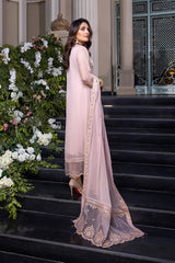 Azure luxury Chiffon Embroidered 3 Piece Unstitched