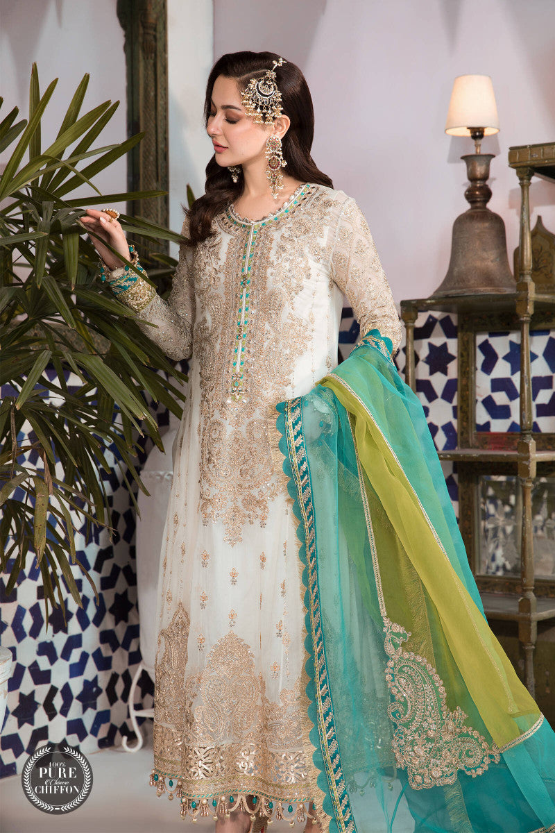 maria b chiffon dresses Buy Maria B Canada & Usa Olive Green Chiffon Dress